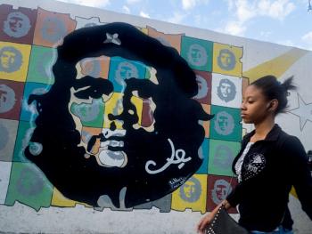 古巴的格瓦拉壁画像